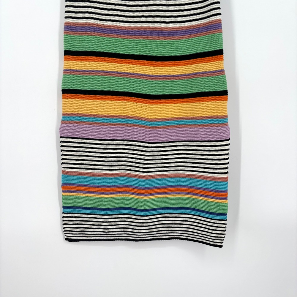 Roxy Sunshine Bouquet Crochet Midi Dress‎ Sz XS Rainbow Stripe Tank Beach Surf - Picture 8 of 15